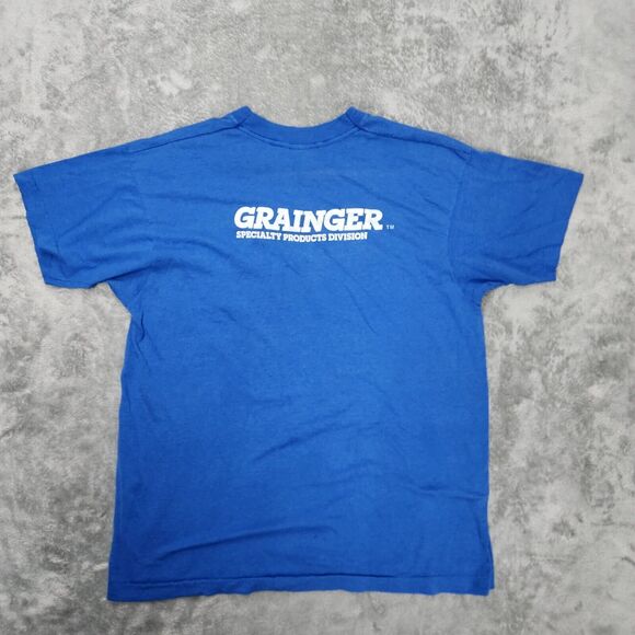 Vtg Grainger Men's Blue T-Shirt XL "Profit From safety" - Picture 3 of 14